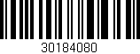 Código de barras (EAN, GTIN, SKU, ISBN): '30184080'