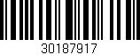 Código de barras (EAN, GTIN, SKU, ISBN): '30187917'