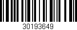 Código de barras (EAN, GTIN, SKU, ISBN): '30193649'
