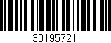 Código de barras (EAN, GTIN, SKU, ISBN): '30195721'
