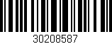 Código de barras (EAN, GTIN, SKU, ISBN): '30208587'
