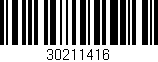 Código de barras (EAN, GTIN, SKU, ISBN): '30211416'