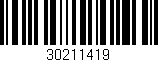 Código de barras (EAN, GTIN, SKU, ISBN): '30211419'