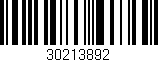 Código de barras (EAN, GTIN, SKU, ISBN): '30213892'