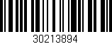 Código de barras (EAN, GTIN, SKU, ISBN): '30213894'