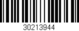 Código de barras (EAN, GTIN, SKU, ISBN): '30213944'