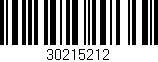 Código de barras (EAN, GTIN, SKU, ISBN): '30215212'