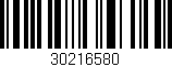 Código de barras (EAN, GTIN, SKU, ISBN): '30216580'