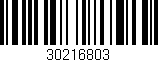 Código de barras (EAN, GTIN, SKU, ISBN): '30216803'