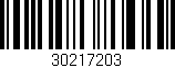 Código de barras (EAN, GTIN, SKU, ISBN): '30217203'