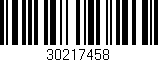 Código de barras (EAN, GTIN, SKU, ISBN): '30217458'