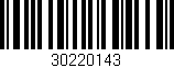 Código de barras (EAN, GTIN, SKU, ISBN): '30220143'