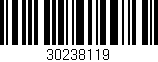 Código de barras (EAN, GTIN, SKU, ISBN): '30238119'