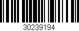 Código de barras (EAN, GTIN, SKU, ISBN): '30239194'