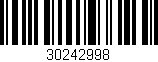 Código de barras (EAN, GTIN, SKU, ISBN): '30242998'