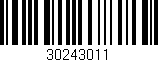 Código de barras (EAN, GTIN, SKU, ISBN): '30243011'
