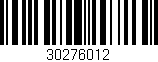 Código de barras (EAN, GTIN, SKU, ISBN): '30276012'