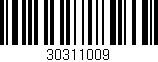 Código de barras (EAN, GTIN, SKU, ISBN): '30311009'