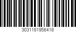 Código de barras (EAN, GTIN, SKU, ISBN): '3031181956418'