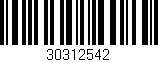 Código de barras (EAN, GTIN, SKU, ISBN): '30312542'