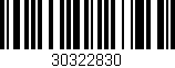 Código de barras (EAN, GTIN, SKU, ISBN): '30322830'