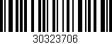 Código de barras (EAN, GTIN, SKU, ISBN): '30323706'