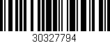 Código de barras (EAN, GTIN, SKU, ISBN): '30327794'