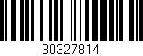 Código de barras (EAN, GTIN, SKU, ISBN): '30327814'