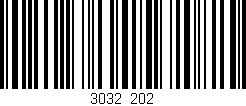 Código de barras (EAN, GTIN, SKU, ISBN): '3032/202'