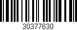 Código de barras (EAN, GTIN, SKU, ISBN): '30377630'
