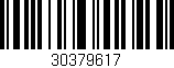 Código de barras (EAN, GTIN, SKU, ISBN): '30379617'