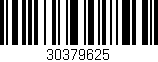 Código de barras (EAN, GTIN, SKU, ISBN): '30379625'
