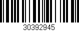 Código de barras (EAN, GTIN, SKU, ISBN): '30392945'