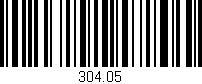 Código de barras (EAN, GTIN, SKU, ISBN): '304.05'