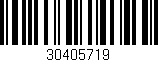 Código de barras (EAN, GTIN, SKU, ISBN): '30405719'
