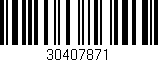 Código de barras (EAN, GTIN, SKU, ISBN): '30407871'