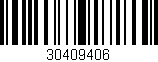 Código de barras (EAN, GTIN, SKU, ISBN): '30409406'