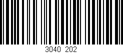 Código de barras (EAN, GTIN, SKU, ISBN): '3040/202'