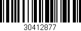 Código de barras (EAN, GTIN, SKU, ISBN): '30412877'