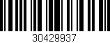 Código de barras (EAN, GTIN, SKU, ISBN): '30429937'