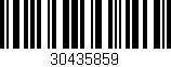 Código de barras (EAN, GTIN, SKU, ISBN): '30435859'