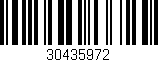 Código de barras (EAN, GTIN, SKU, ISBN): '30435972'
