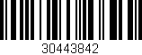 Código de barras (EAN, GTIN, SKU, ISBN): '30443842'
