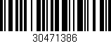 Código de barras (EAN, GTIN, SKU, ISBN): '30471386'