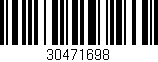 Código de barras (EAN, GTIN, SKU, ISBN): '30471698'