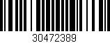 Código de barras (EAN, GTIN, SKU, ISBN): '30472389'