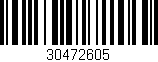 Código de barras (EAN, GTIN, SKU, ISBN): '30472605'