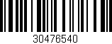 Código de barras (EAN, GTIN, SKU, ISBN): '30476540'