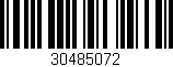 Código de barras (EAN, GTIN, SKU, ISBN): '30485072'