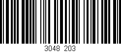 Código de barras (EAN, GTIN, SKU, ISBN): '3048/203'
